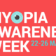 Myopia Awareness Week logo says "Keep Your Eye on Myopia"