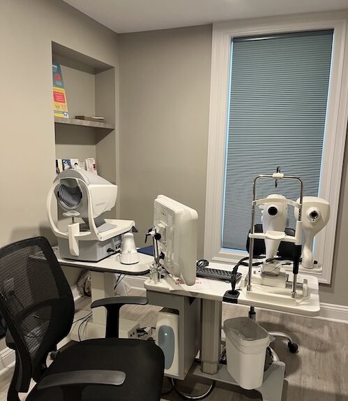 Heinsight Eyecare exam room #1, myopia management for her family-focused community