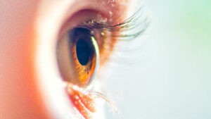 A close-up image of an eye